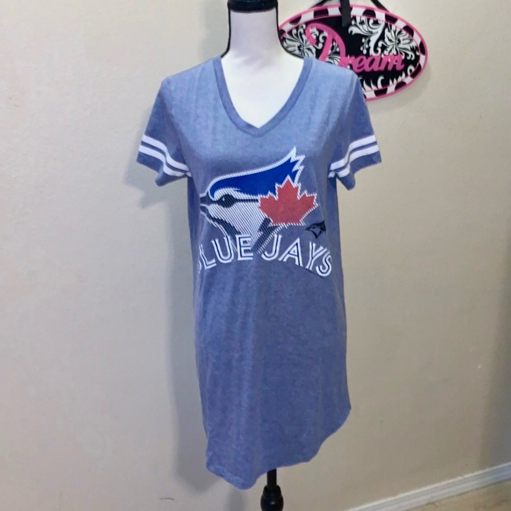 MLB Blue Jays Baseball small short sleeve nightgown